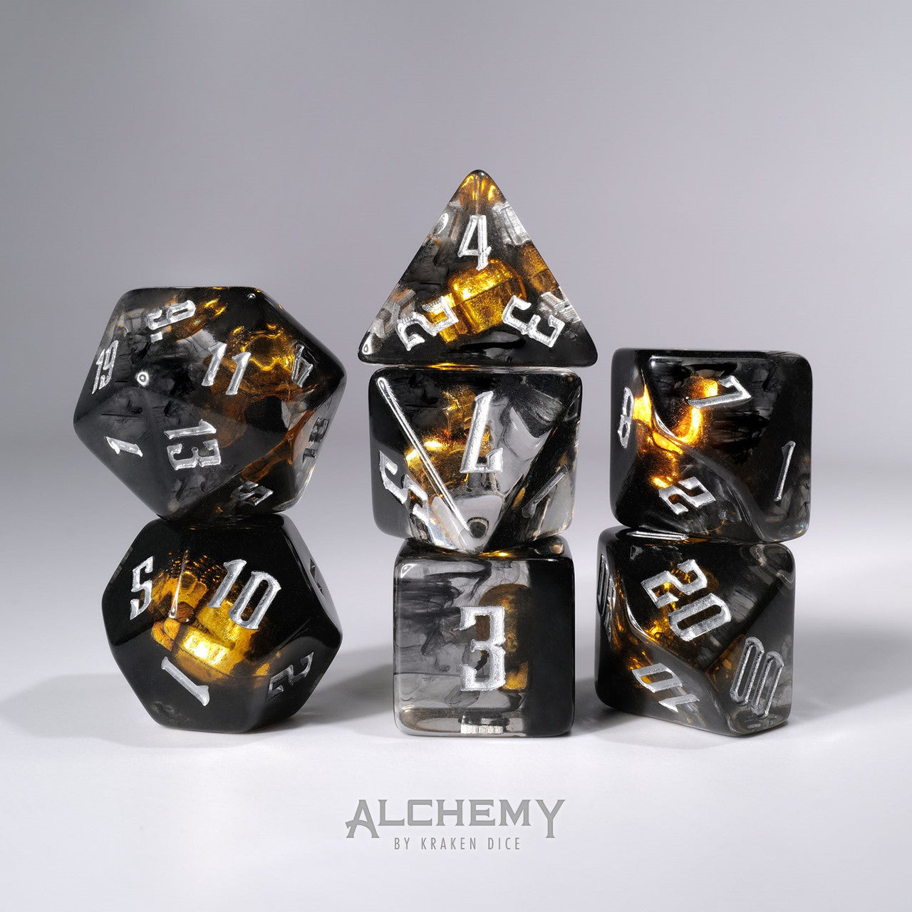 7pc Hidden Skulls with silver ink by Alchemy